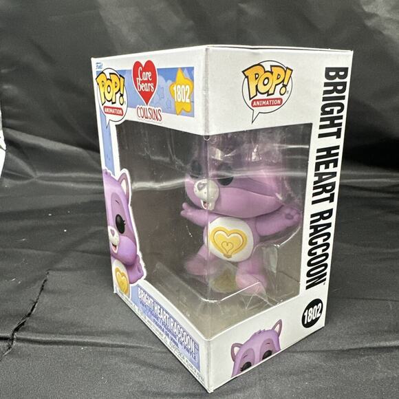 Funko! Pop Animation Care Bear Cousins Cozy Heart Penguin Bright Heart Raccoon - Picture 3 of 12